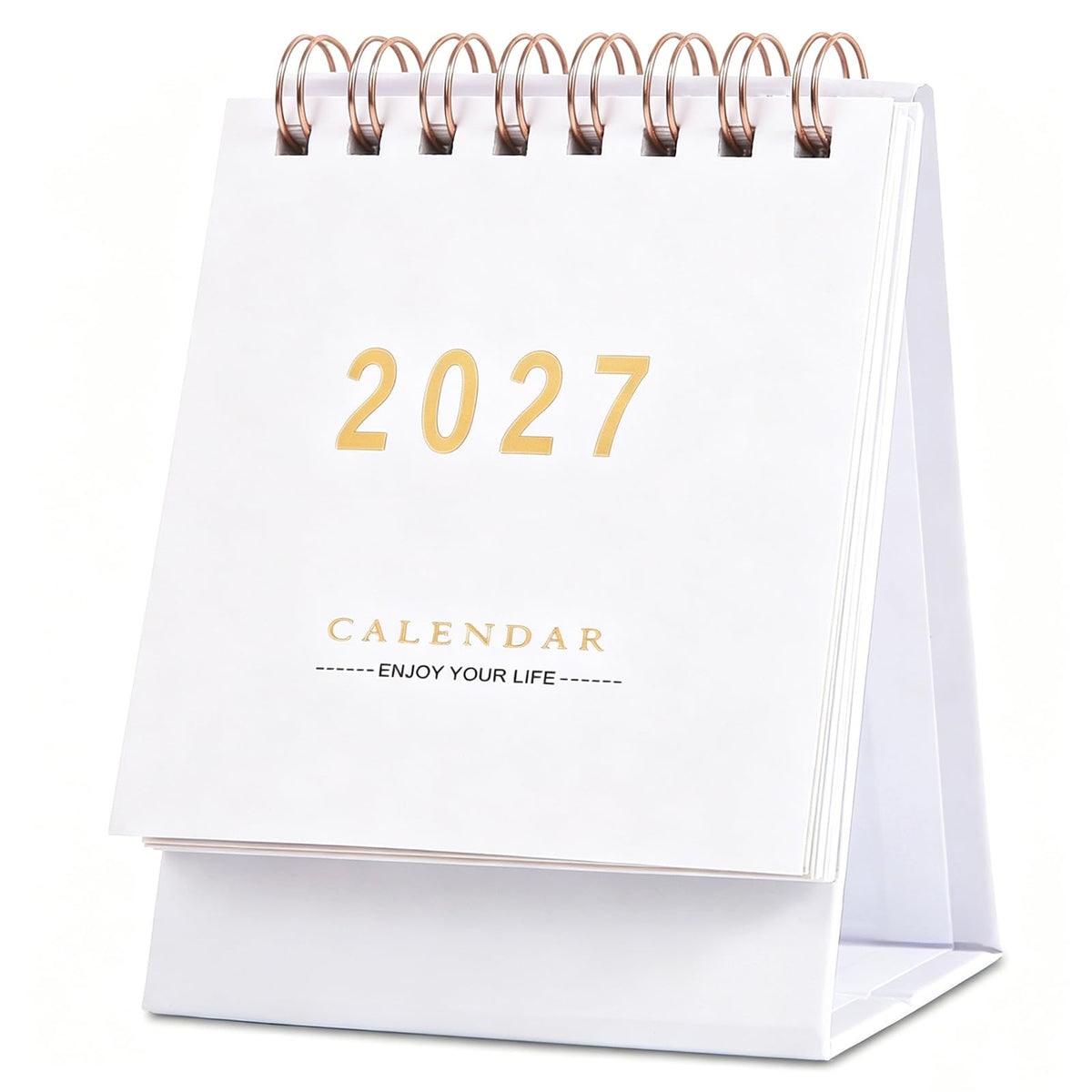 Mini Desk Calendar 2026-2027, Standing Flip Small Desk Calendar- July 2026 to Dec 2027 18 Monthly Desktop Calendar- Thick Paper Twin-Wire Binding for Home or Office (Blue)