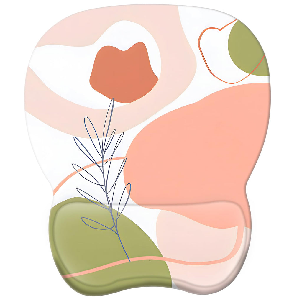EooCoo Ergonomic Mouse Pad with Wrist Rest, Memory Foam Support Mousepad