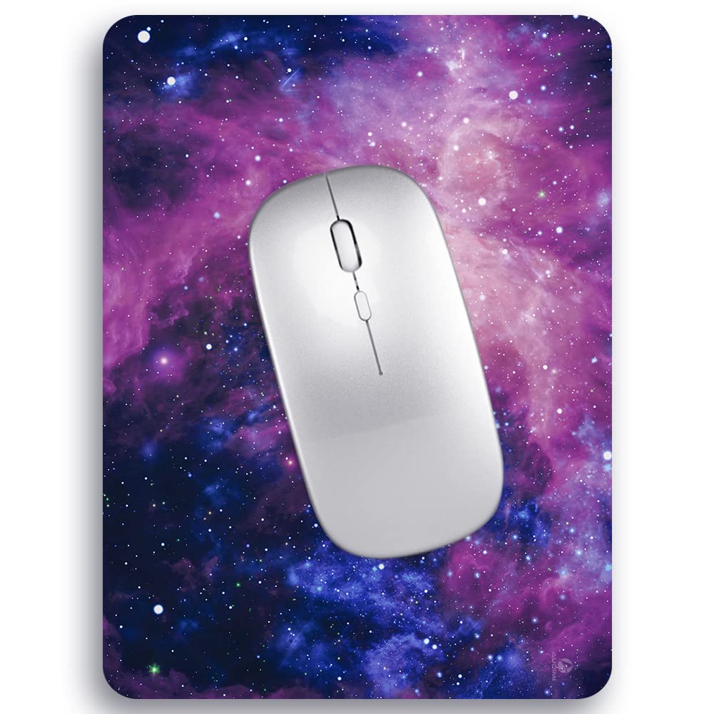 Audimi Small Mouse Pad 6 x 8 Inch, Mini Mouse Pad Thick for Laptop Wireless Mouse Home Office Travel, Portable & Washable (Black)
