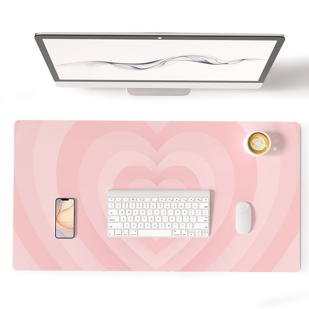 Colorful Star Large Mouse Pad Pink Aesthetic, 31.5 x 15.7 in