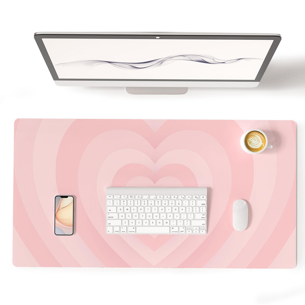 Colorful Star Large Mouse Pad Pink Aesthetic, 31.5 x 15.7 in