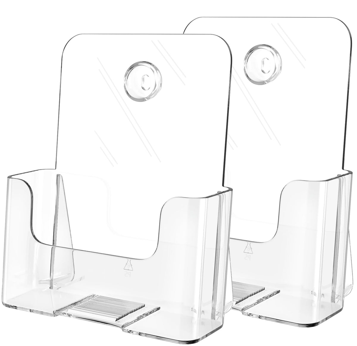MaxGear Acrylic Brochure Holder Flyer Display Stand 4 x 9 Inch, 2 Pack
