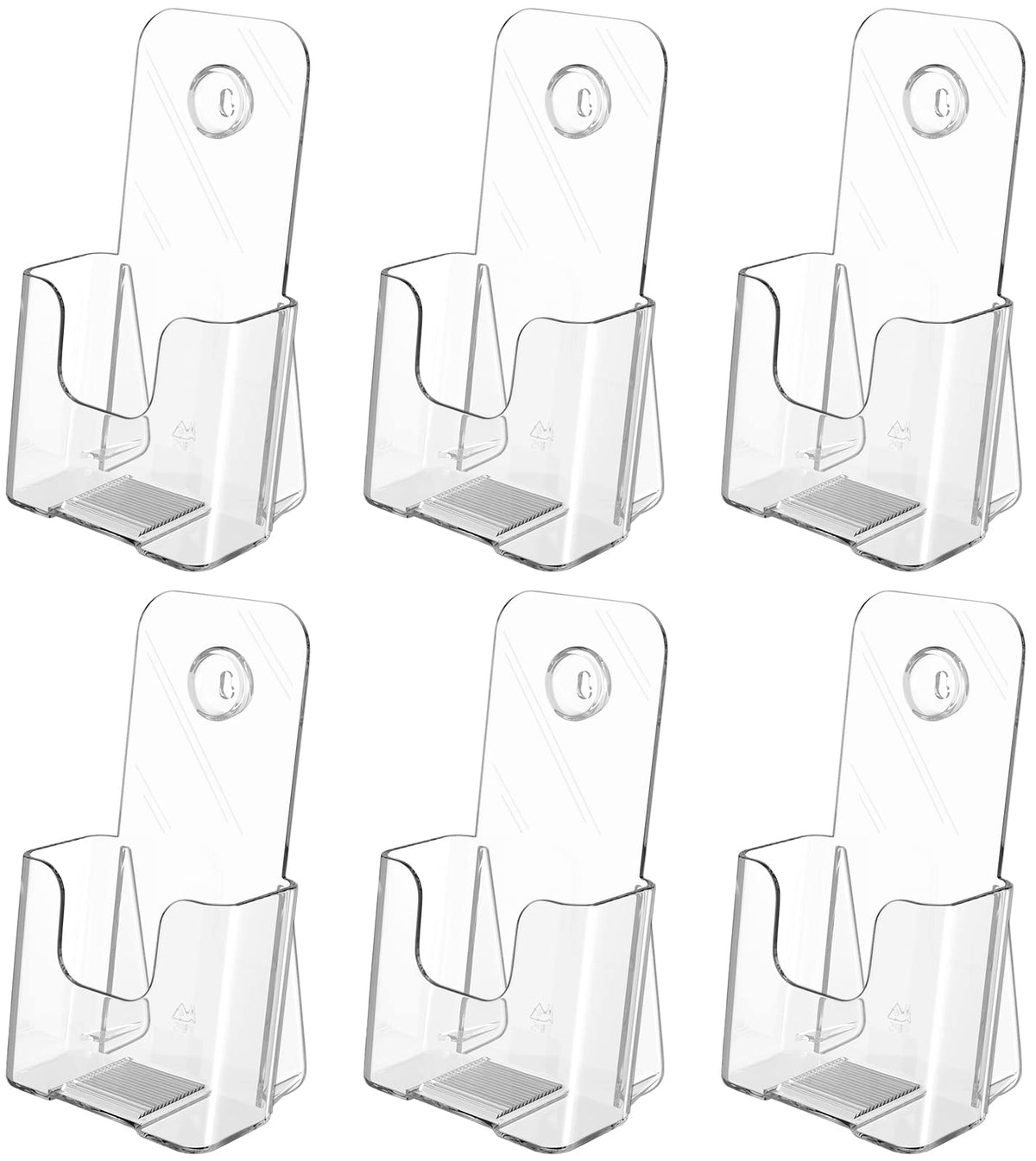 MaxGear Acrylic Brochure Holder Flyer Display Stand 4 x 9 Inch, 2 Pack