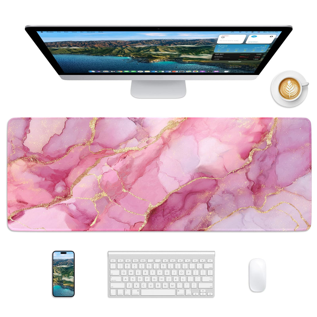 Mouse Pad 31.5x11.8in Large Desk Mat Non-Slip for Office