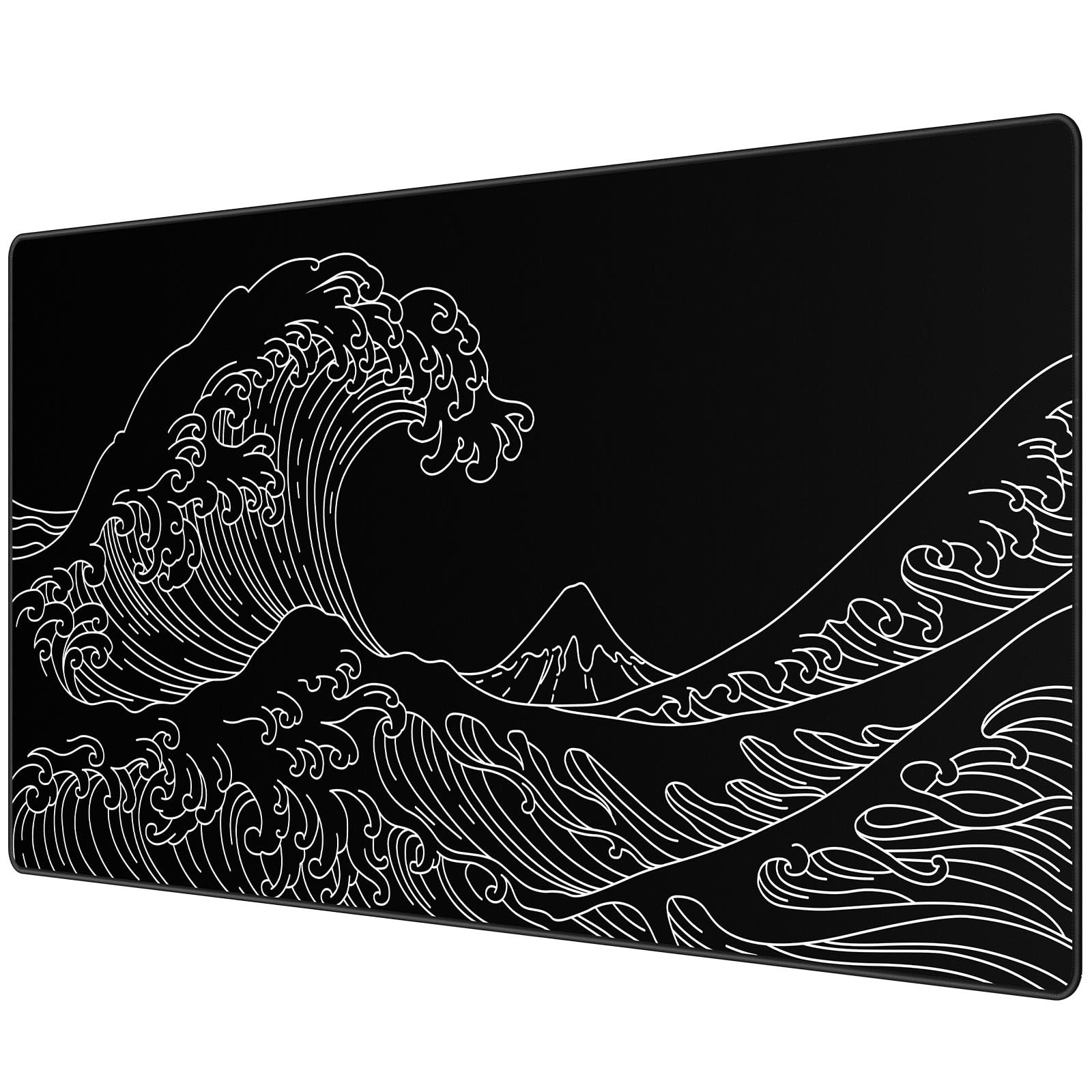 JIALONG Large Gaming Mouse Pad Extended Desk Mat XXL Mousepad with Non-Slip Keyboard Pad for Office Laptop, Computer and PC - 35.4 x 15.7 inches World Map