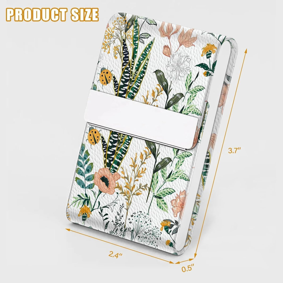 2Pack Business Card Holder, Metal Slim Business Card Case, RFID Blocking