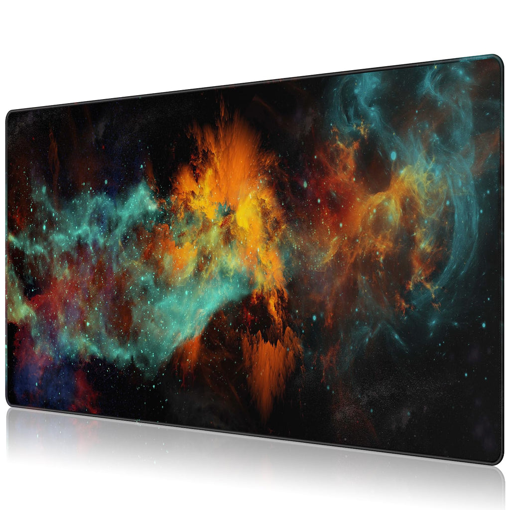 JIALONG Large Gaming Mouse Pad Extended Desk Mat XXL Mousepad with Non-Slip Keyboard Pad for Office Laptop, Computer and PC - 35.4 x 15.7 inches World Map