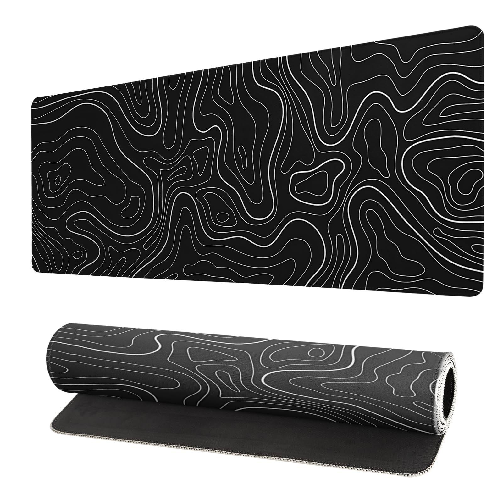 Japanese Mouse Pad, Large Japanese Desk Mat, XL Anime Gaming Keyboard Mat, Non-Slip Rubber Base, Big Extended Desk Protector for Home Office, 31.5”x11.8”