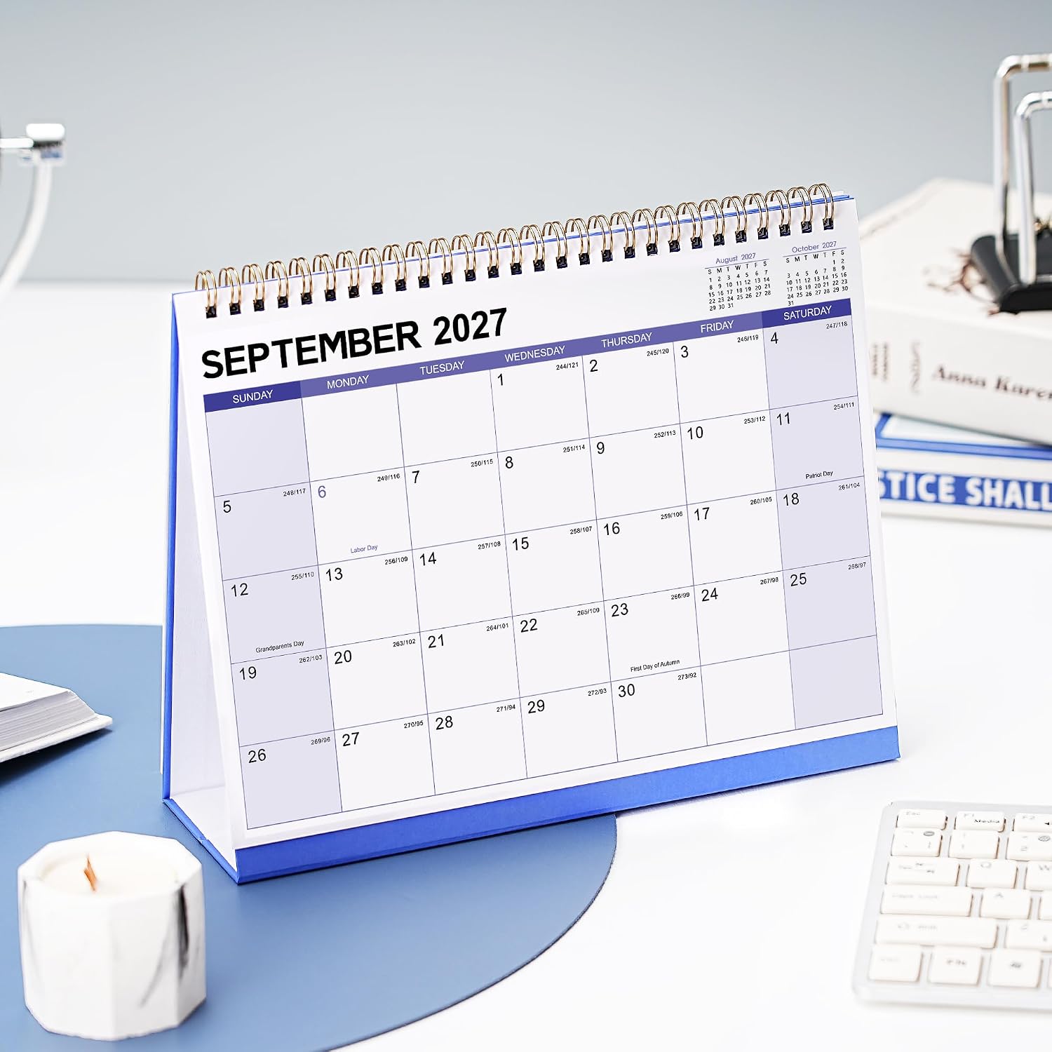 2027 Desk Calendar - Desktop Calendar 2027,12 Months Desk Calendar 2027