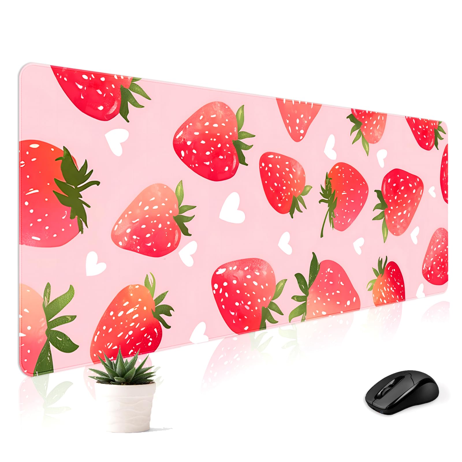 Cute Desk Mat for Keyboard Desktop Extra Large Mouse Pad, Castle