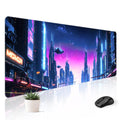 Cute Desk Mat for Keyboard Desktop Extra Large Mouse Pad, Black