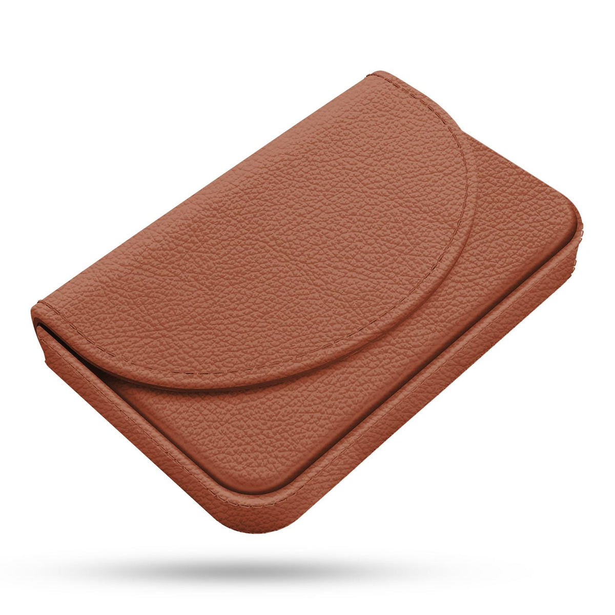 Business Card Holder，PU Leather Business Card Case Color Printing Pattern Card Holder Wallet，Pockets Magnetic Credit Card Holders for Men and Women，Bohemian Leaf