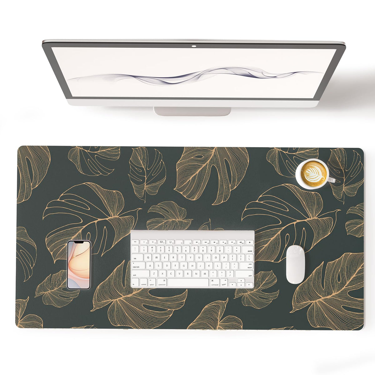 Colorful Star Large Mouse Pad Pink Aesthetic, 31.5 x 15.7 in