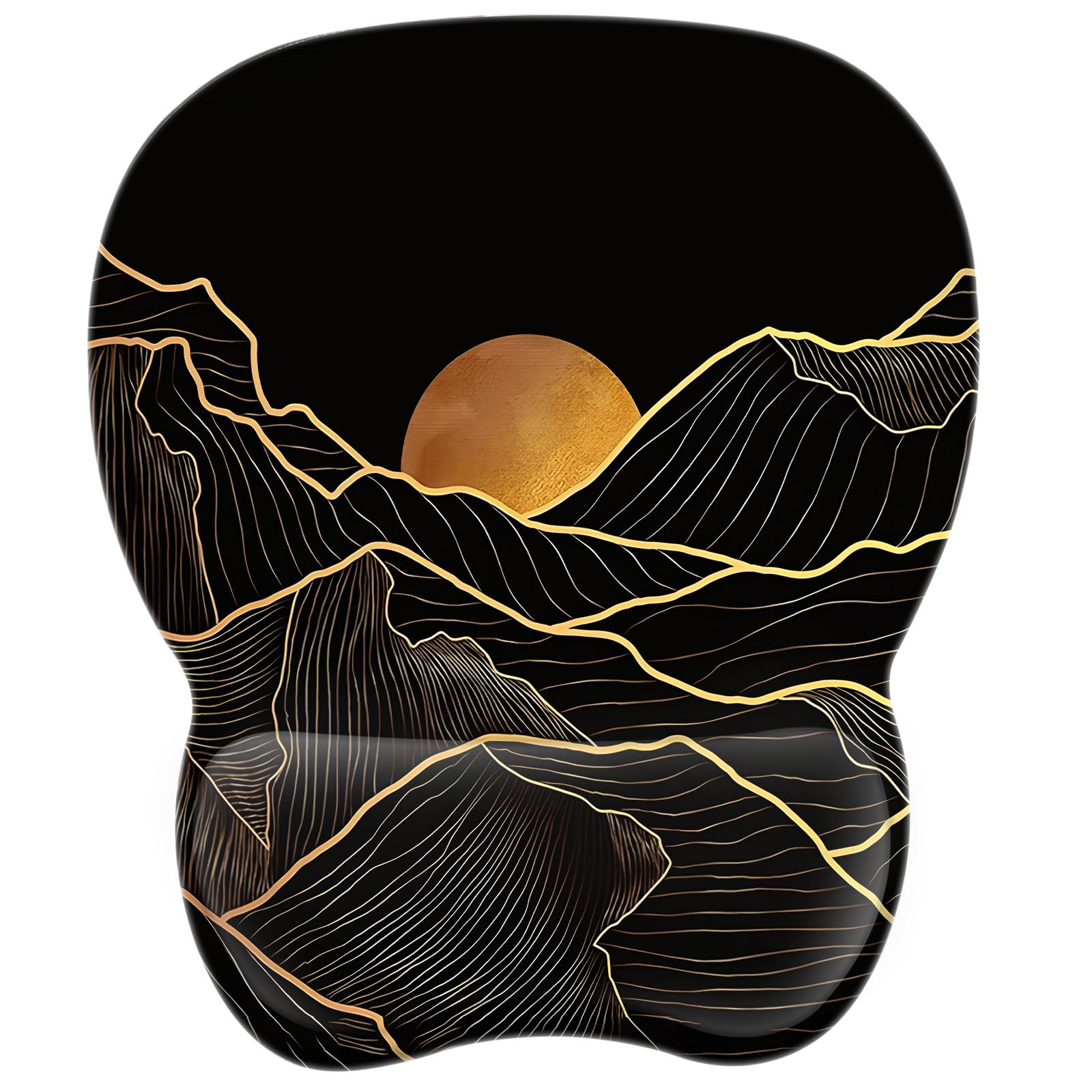 EooCoo Ergonomic Mouse Pad with Wrist Rest, Memory Foam Support Mousepad