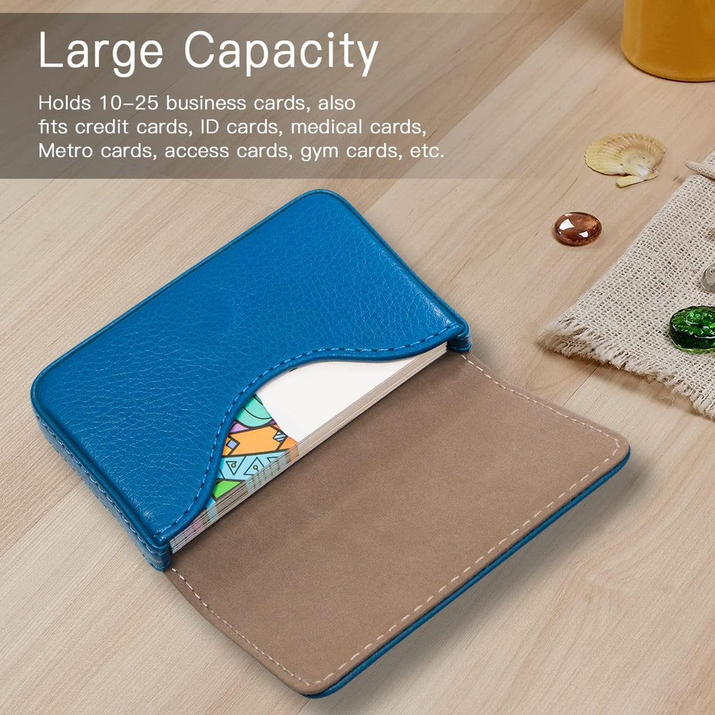 Padike Business Name Card Holder Luxury PU Leather,Business Name Card Holder Wallet Credit card ID Case/Holder For Men & Women - Keep Your Business Cards Clean