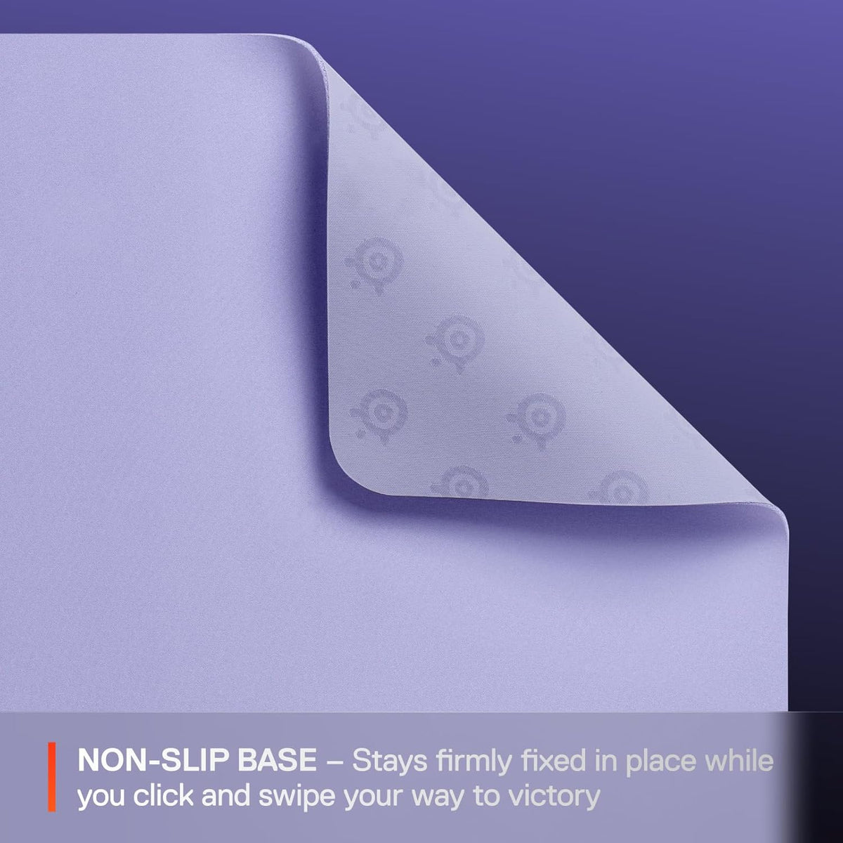 SteelSeries QcK Cloth Gaming Mouse Pad - Exclusive Micro-Woven Surface - Optimized for Gaming Sensors - Maximum Control - Size M - Lavender