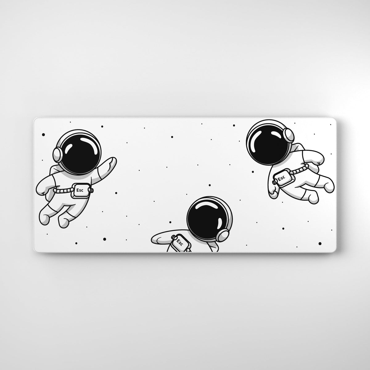 keycadets Gravity Gaming Mouse Pad, Extra Large Desk Pad for Keyboard and Mouse, Non-Slip Mousepad Desk Mat with Foam Core, Anti-Fray Lock Stitching and Low Friction Cloth Surface (35.4” x 15.8”)