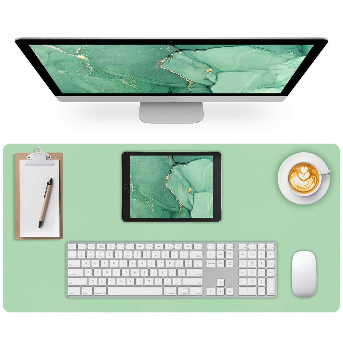 Mouse Pad and Keyboard Wrist Rest, 3-in-1 Keyboard and Mouse Pad
