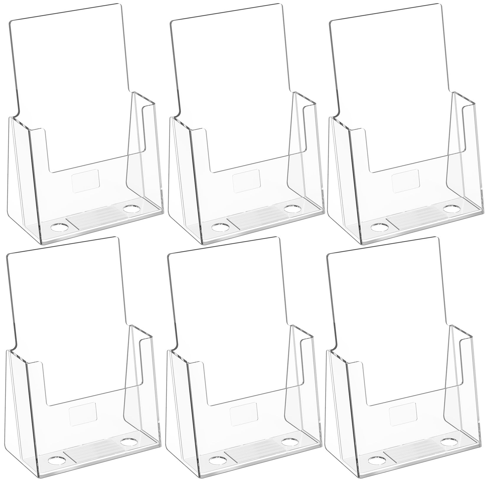 MaxGear Acrylic Brochure Holder Flyer Display Stand 4 x 9 Inch, 2 Pack