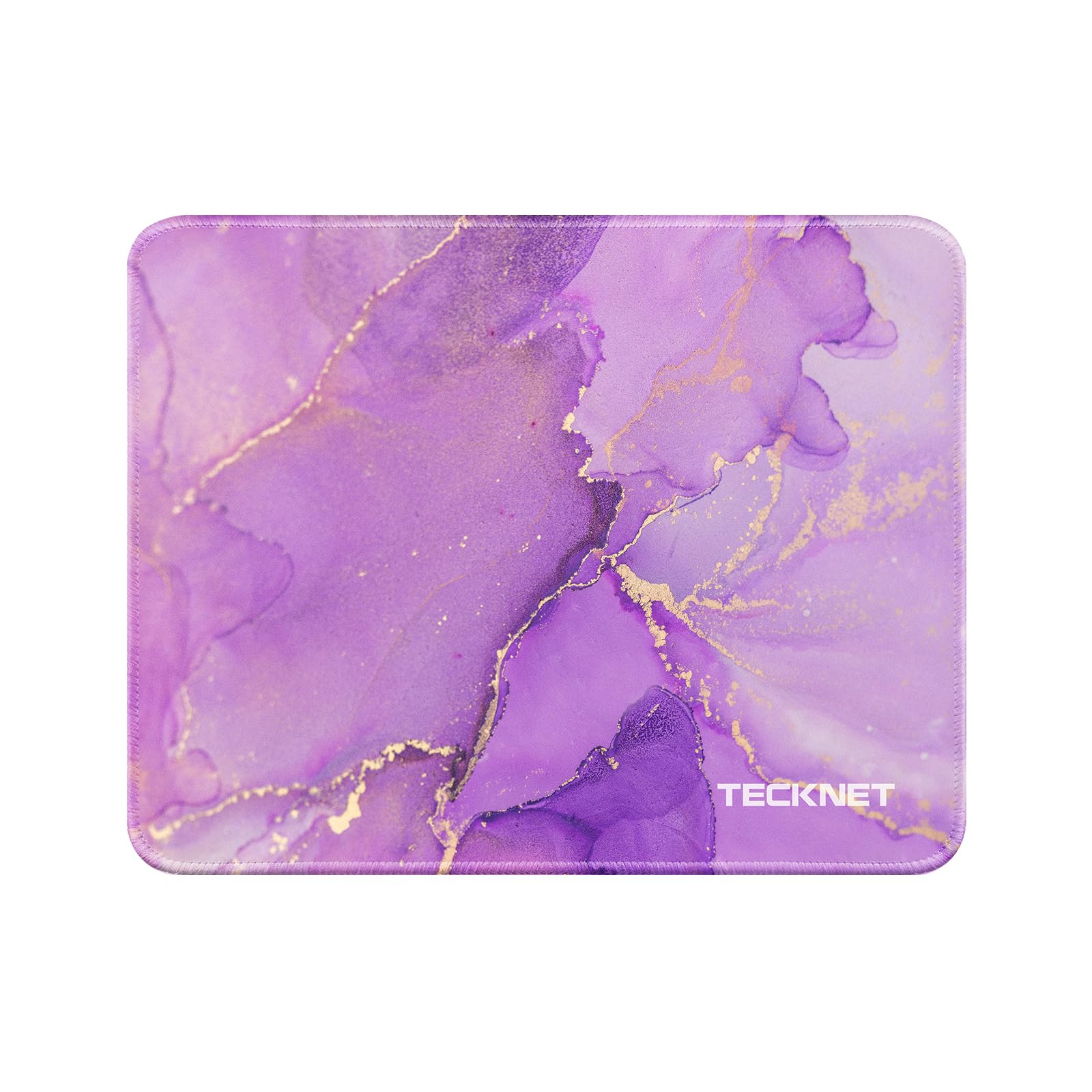 TECKNET 4 Pack Mouse Pad with Durable Anti-fray Stitching, Small Mousepad