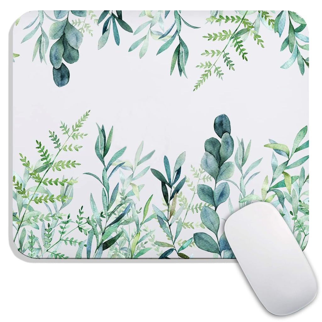 Square Mouse Pad Beautiful Flowers Plants, Personalized Premium-Textured Custom Mouse Mat Design, Washable Mousepad Cloth, Non-Slip Rubber Base Computer Mouse Pads for Wireless Mouse