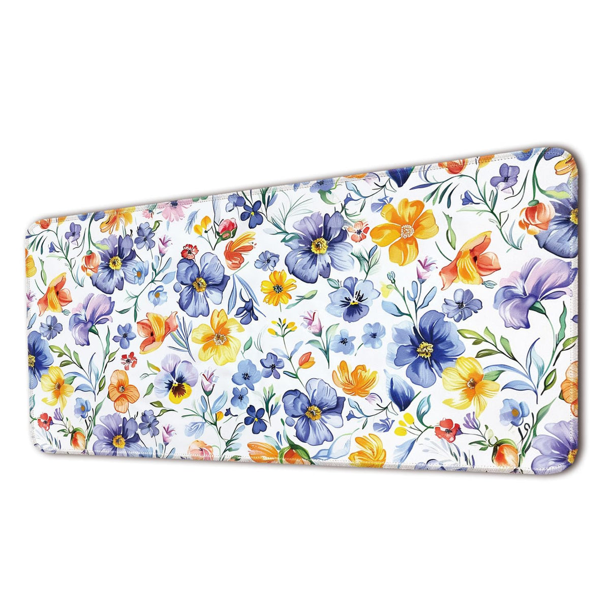 Keyboard Mat, Large Mouse Pad, Purple Butterfly