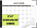 Desk calendar 2026-2027 22"x17" Desk Top Calendar with plastic cover