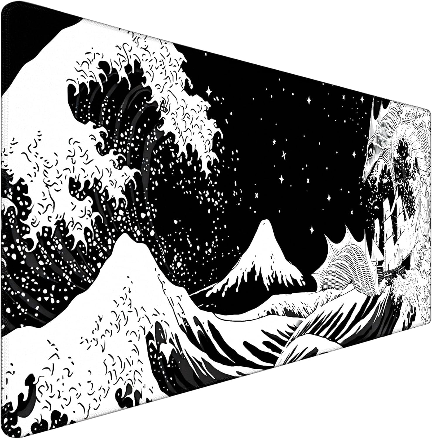 Large Gaming Mouse Pad, Extra Large Big Mouse Pad with Stitched Edge