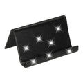 PATIKIL Business Card Holder for Desk, Acrylic Business Card Holders Shine Card Stand Organizer Cards Display for Office Exhibition, Pink