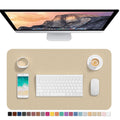 Hsurbtra Desk Pad, 30" x 14" PU Leather Desk Mat, XL Extended Mouse Pad, Waterproof Desktop Blotter Protector, Non-Slip Ultra Thin Large Laptop Keyboard Writing Mat for Office Home, Pink