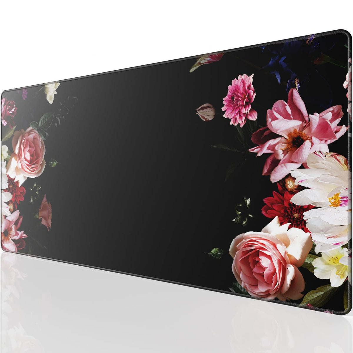KTRIO Large Gaming Mouse Pad Desk Mat for Gamer, 31.5" x 15.7", Black, XXL
