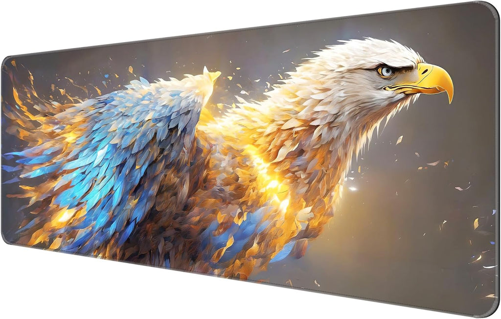 Large Thin Mouse Pad with Stitched Edges, Galaxy Space