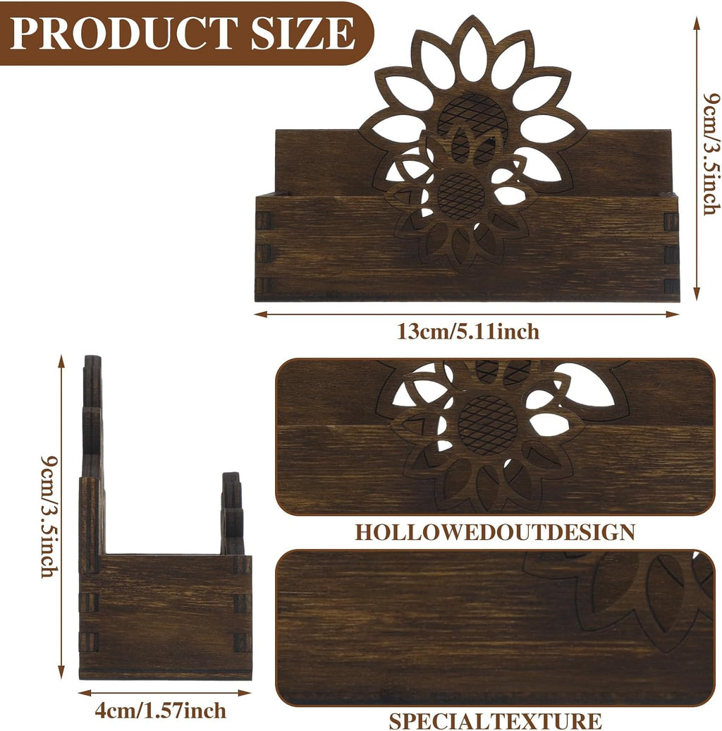 Tatuo 2 Pcs Business Card Holder for Desk Cute Business Card Holder