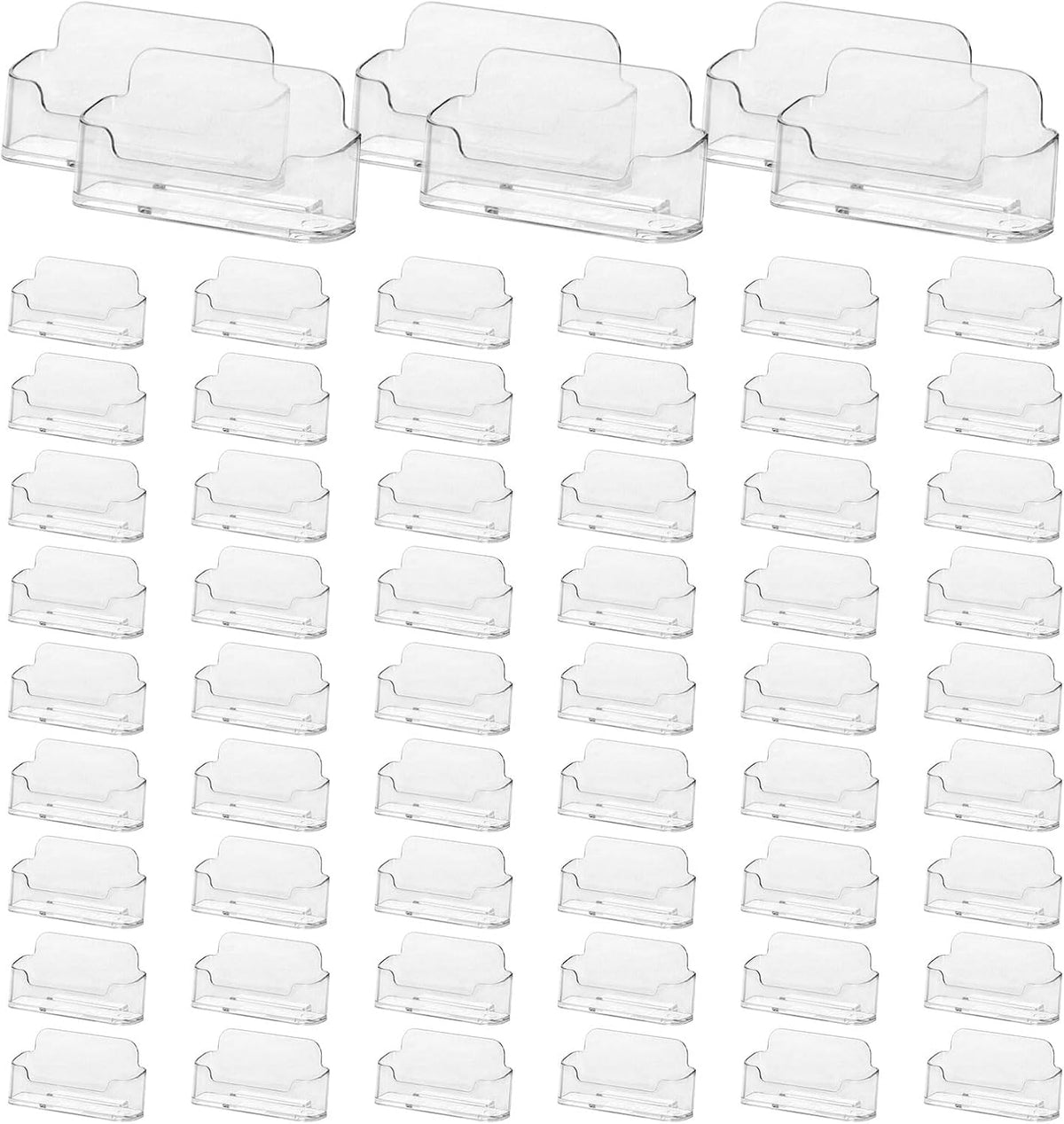 60 Pack Acrylic Business Card Holder Clear Plastic Business Cards