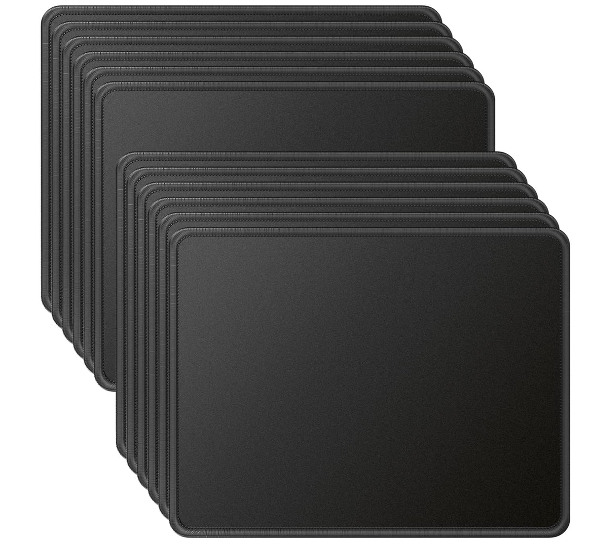 MROCO 3 Pack Mouse Pad, Black Mousepad for Desk, 30% Larger, 8.5 x 11 in