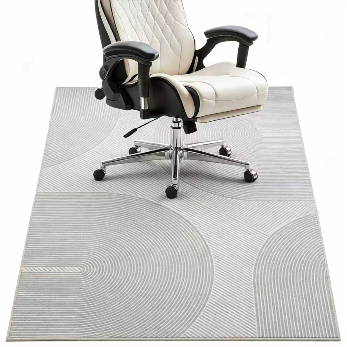 Office Chair Mat - for Hardwood Floors, Large Non-Slip Easy-Clean Floor Protection Blanket (Black, “48 x 36in”).
