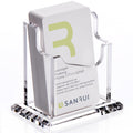 SANRUI Acrylic Business Card Holder for Desk, Clear Vertical Card Organizer