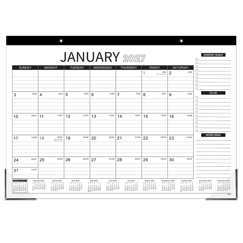 2027 Desk Calendar - Desk Calendar 2027, 18 Monthly 17" x 12"