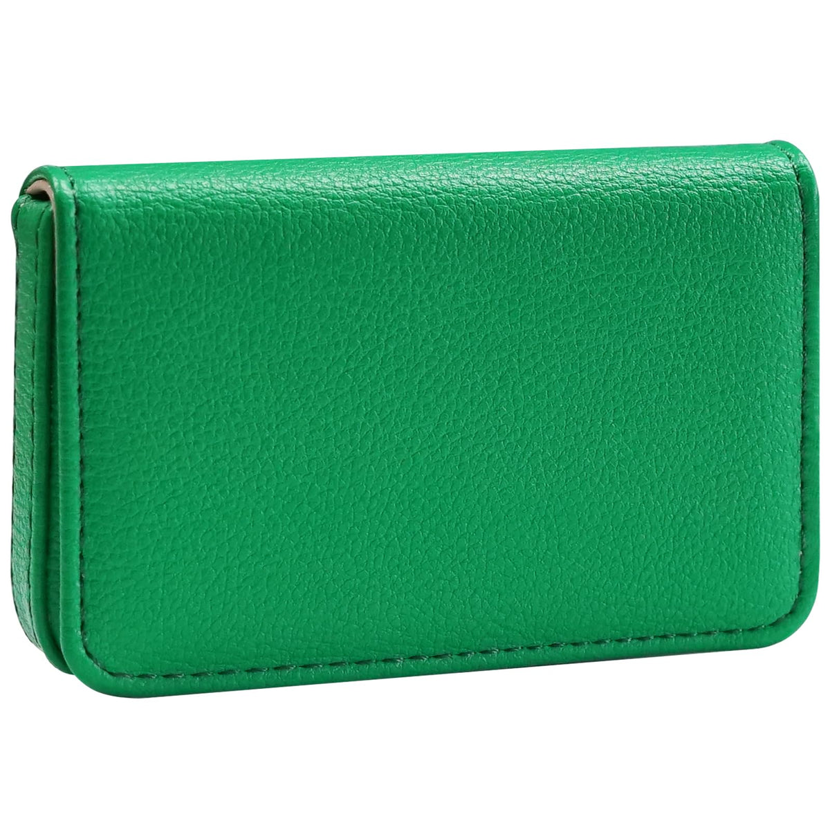 RFID Blocking Wallet - Minimalist Leather Business Credit Card Holder with Magnetic - Red