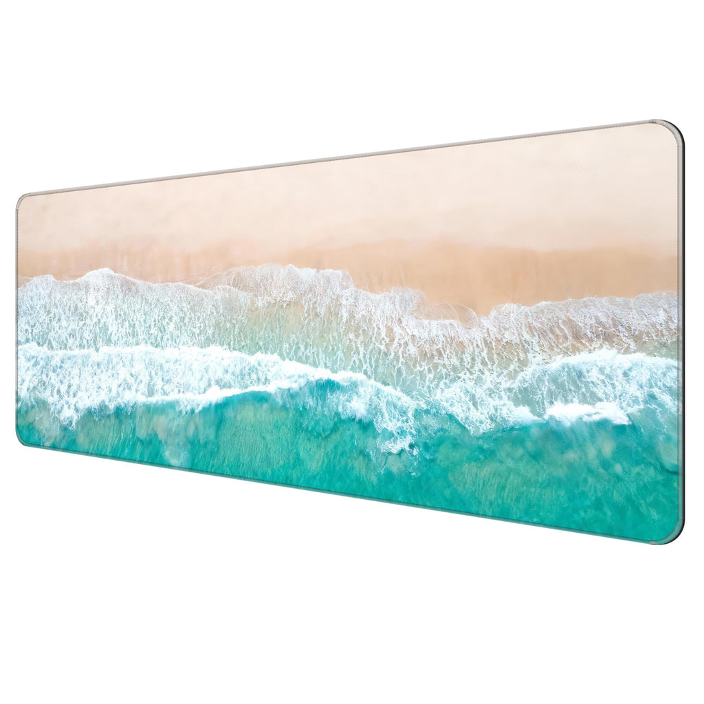 Large Thin Mouse Pad with Stitched Edges, Galaxy Space