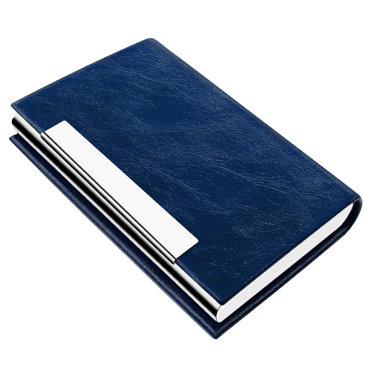 Padike Business Card Holder/ Case Professional PU Leather & Stainless Steel Multi Wallet Credit Card ID Case/Holder for Men & Women. (Black)