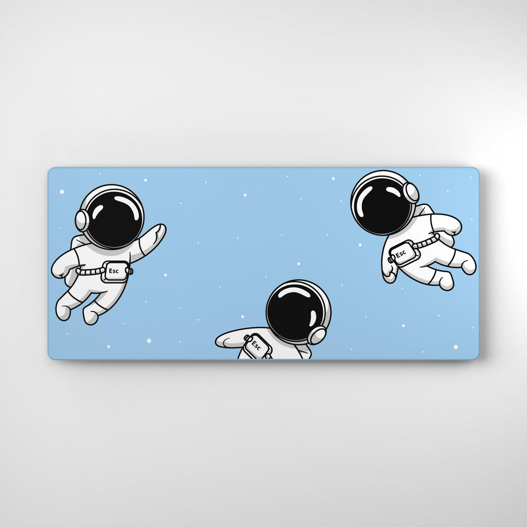 keycadets Gravity Gaming Mouse Pad, Extra Large Desk Pad for Keyboard and Mouse, Non-Slip Mousepad Desk Mat with Foam Core, Anti-Fray Lock Stitching and Low Friction Cloth Surface (35.4” x 15.8”)