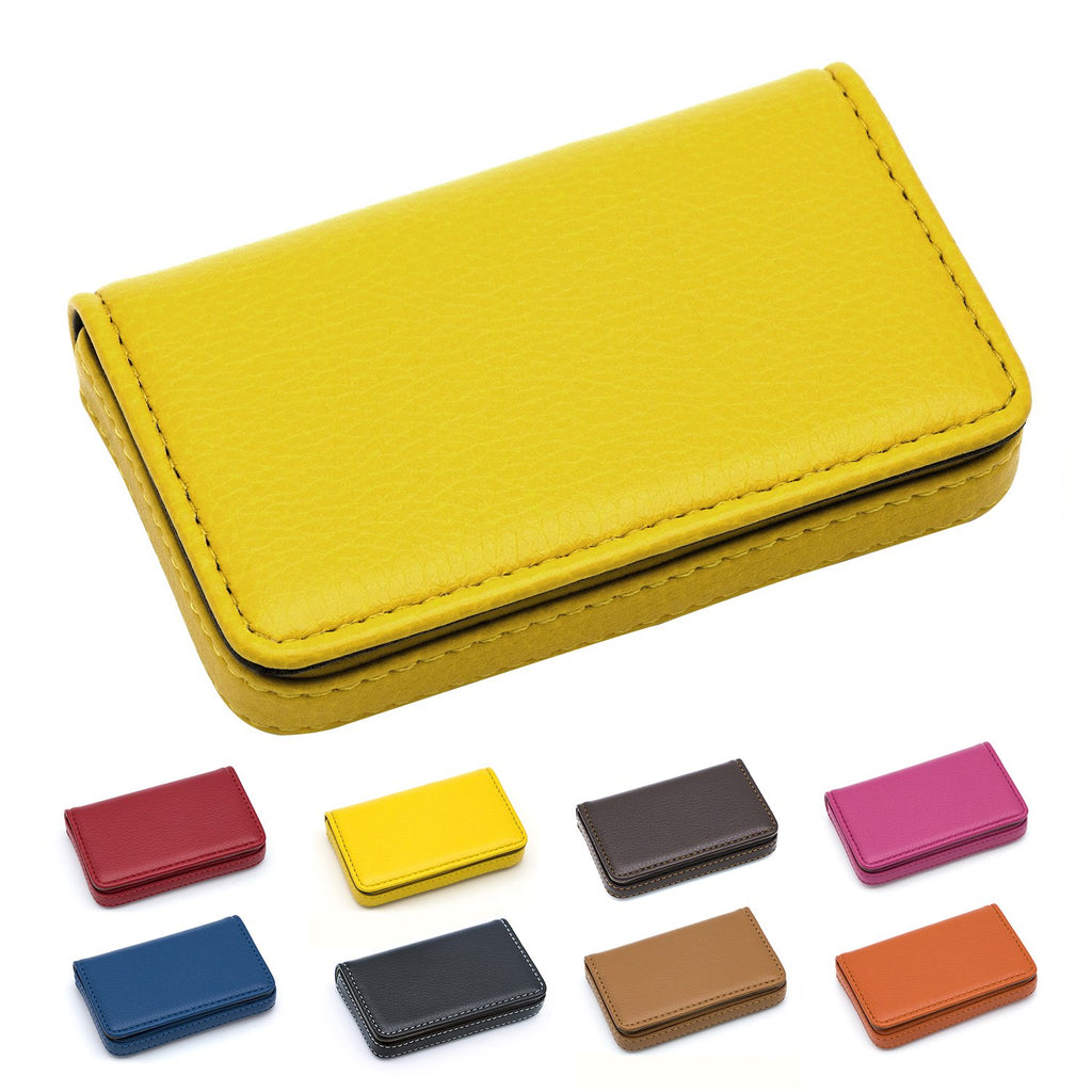 Padike Business Name Card Holder Luxury PU Leather,Business Name Card Holder Wallet Credit card ID Case/Holder For Men & Women - Keep Your Business Cards Clean