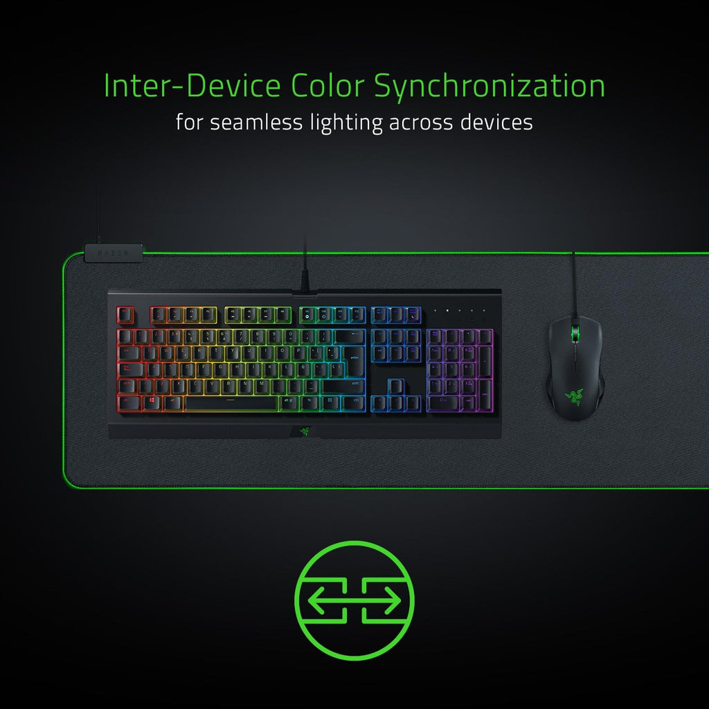 Razer Goliathus Extended Chroma Gaming Mousepad, Soft Cloth Material, Black