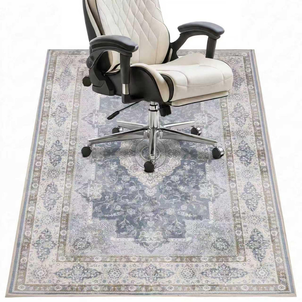 Office Chair Mat - for Hardwood Floors, Large Non-Slip Easy-Clean Floor Protection Blanket (Black, “48 x 36in”).