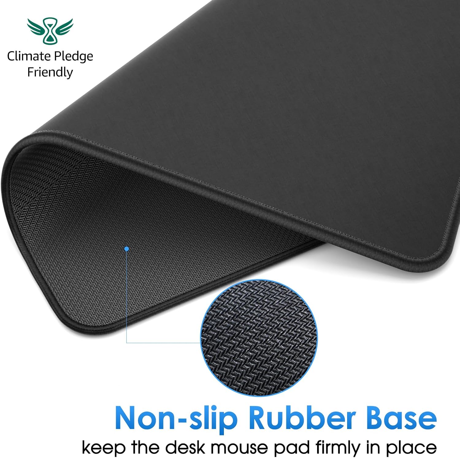KTRIO 10 Pack Mouse Pads, Black Computer Mousepad for Desk, 11 x 8.5 in