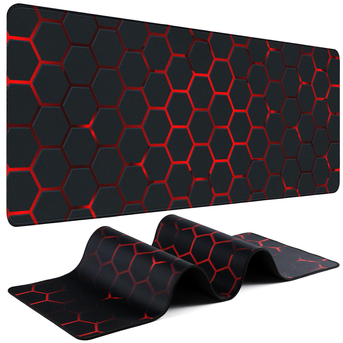 Mouse Pad Gaming - Desk Mat for Keyboard and Mouse - Large Mouse Pads for Desk, Gaming Mousepad with Non-Slip Base, Desks Pad (31.5" X 11.8") for Game, Office and Home