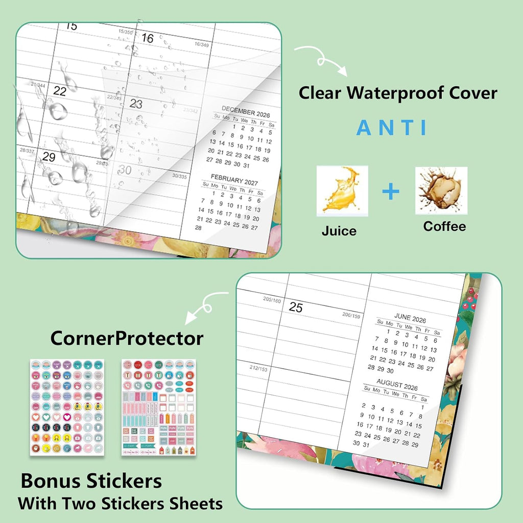Desk Calendar 2026-2027 - 18 Month Desk Top Calendar 2026-2027, 17" x 12"