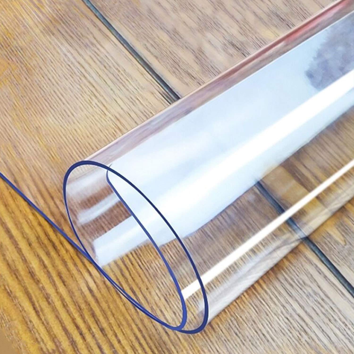 LovePads Clear Desk Mat 16x36 in, 1.5mm Thick Plastic Table Cover Protector