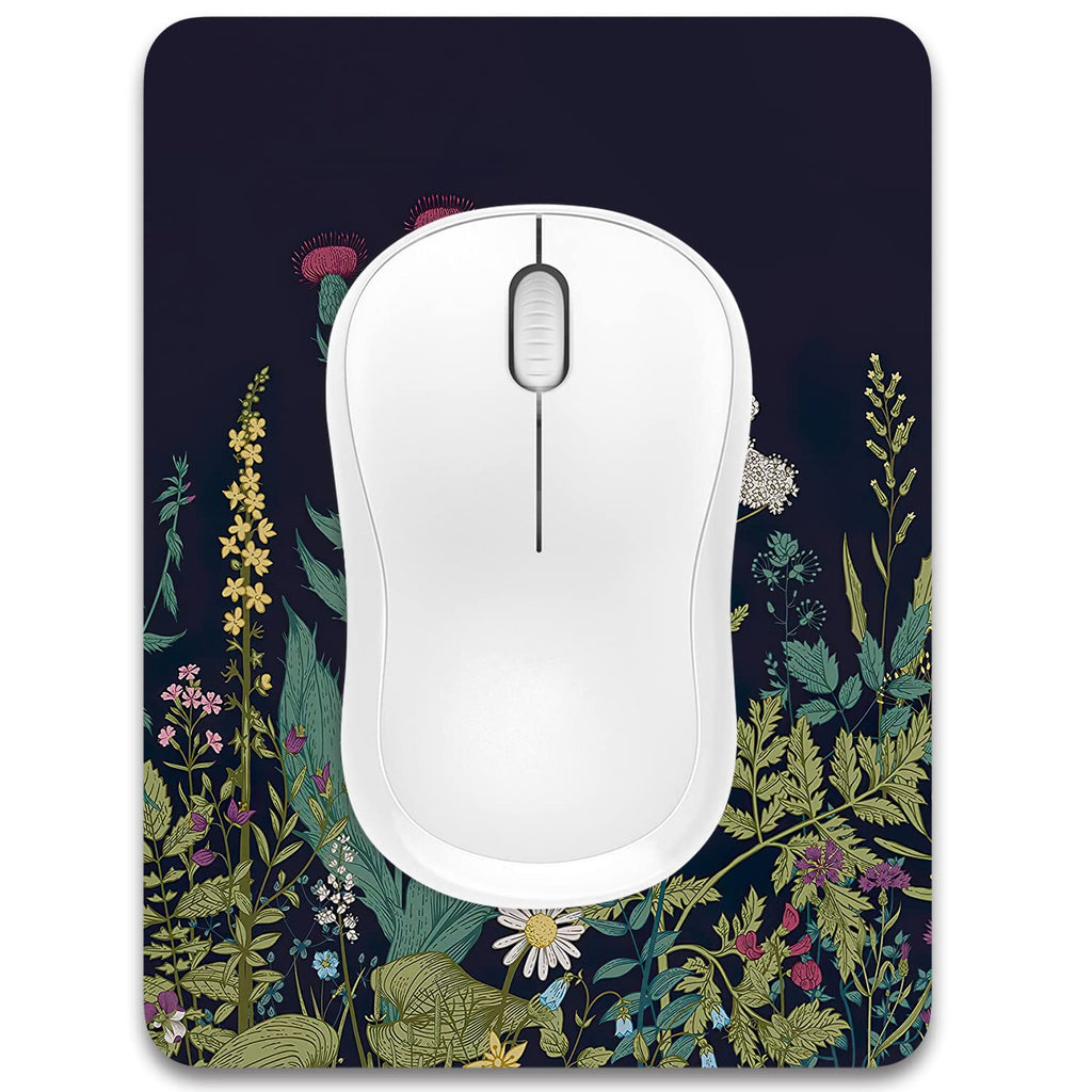 Dapesuom Small Mouse Pad, 6 x 8 Inch Thick Rubber Premium-Textured Non-Slip Portable & Washable Mini Mouse Mat for Women Men Wireless Laptops Keyboard Tray Gaming Work Computer Office Travel, Black